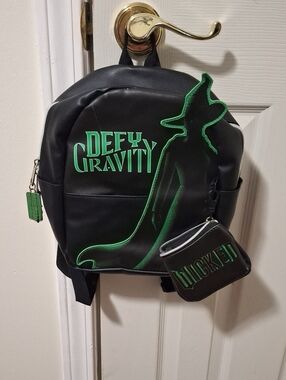 Wicked Defy Gravity Black & Green Mini Backpack